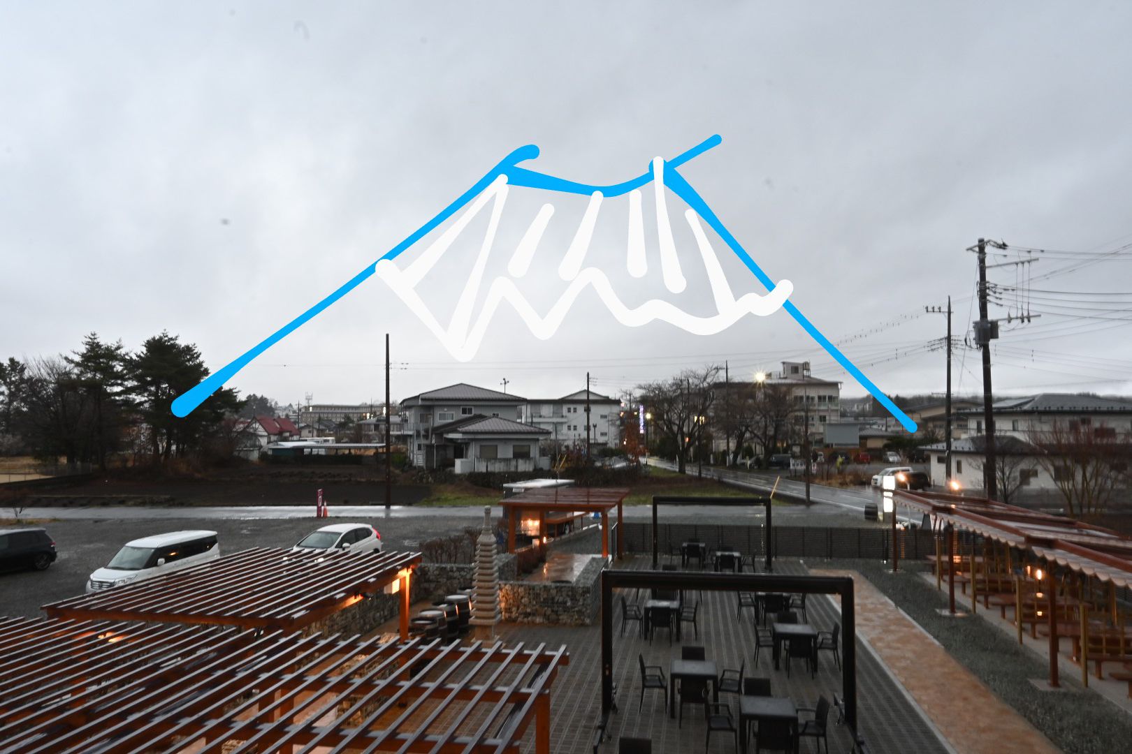 Mount Touri im Nebel (10.)